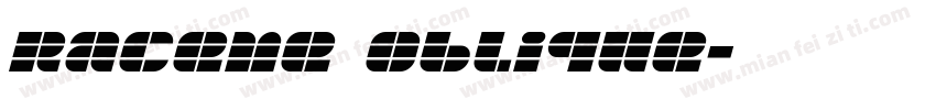 Raceme Oblique字体转换